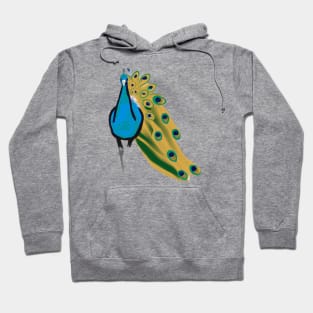 Cute Peacock Drawing Hoodie